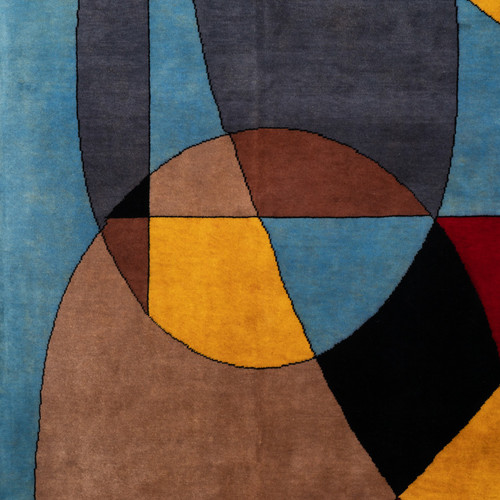 Tapis, ou tapisserie, inspiré par Delaunay. Travail contemporain