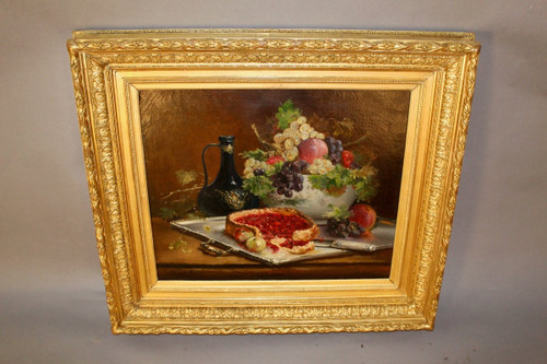 Nature Morte Aux Fruits By Alfred Brunel De Neuville (1852-1941)