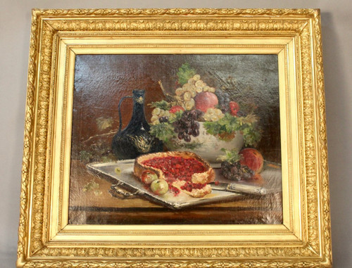 Nature Morte Aux Fruits By Alfred Brunel De Neuville (1852-1941)