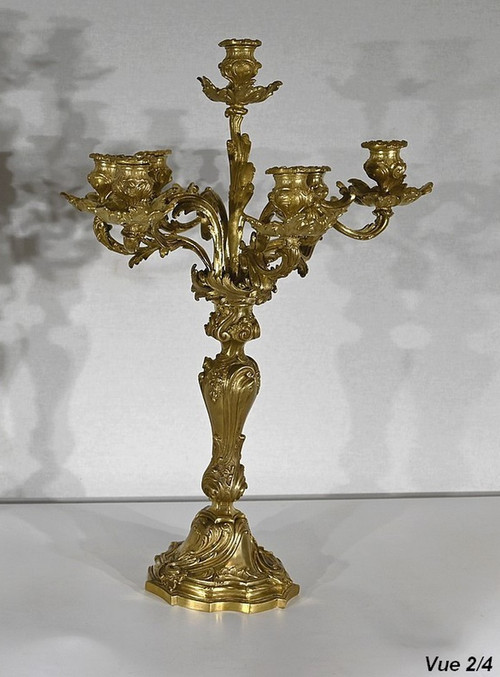 Grande candelabro in ormù, stile Luigi XV - Fine del XIX secolo