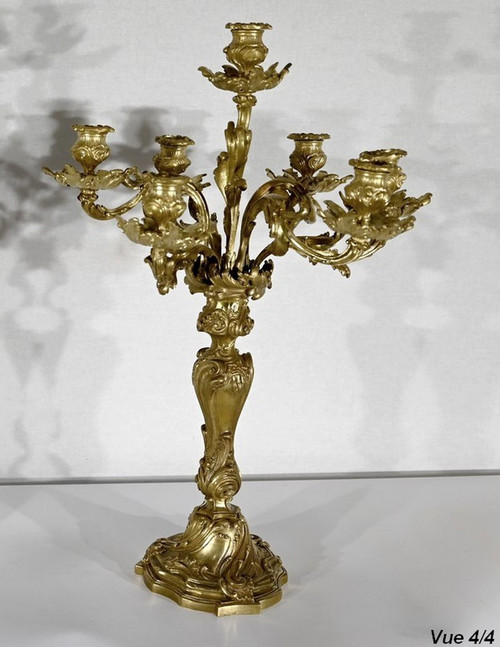 Grande candelabro in ormù, stile Luigi XV - Fine del XIX secolo