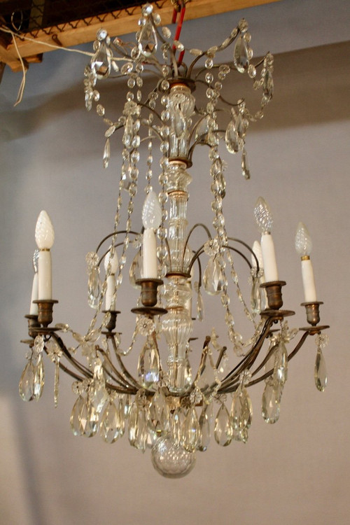 8-arm chandelier XIXth century