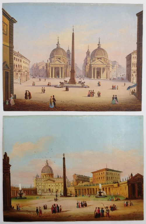 Views of Rome, 19th century.  