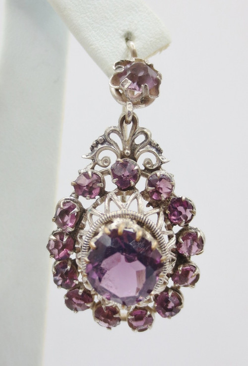 Earrings, 19th century.