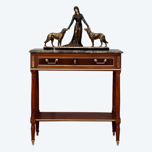 Console En Acajou d'Epoque Louis XVI Vers 1780