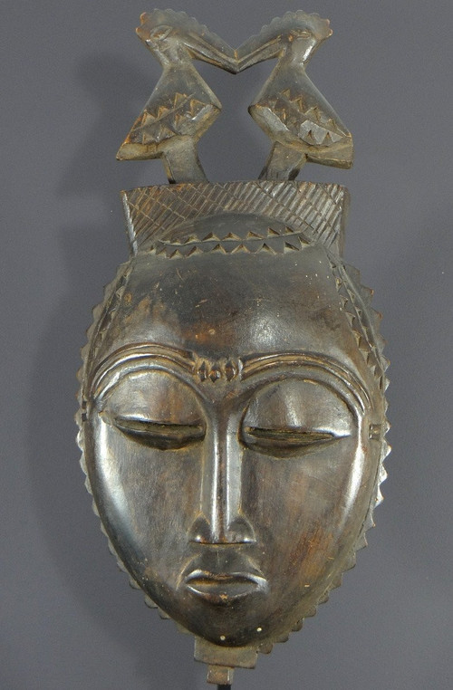 Côte d'Ivoire, Yaouré People, About 1950, Anthropomorphic Dance Mask "dyé" Society.