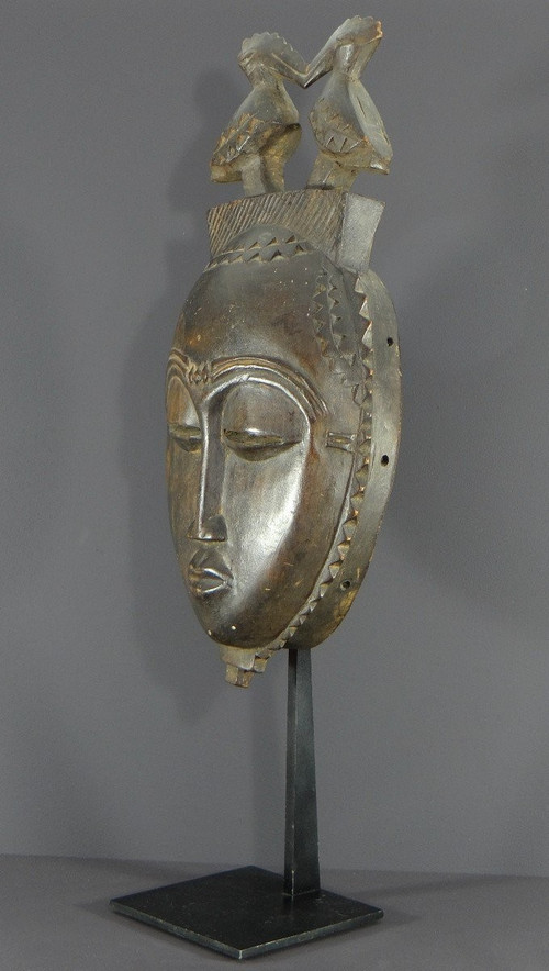 Côte d'Ivoire, Yaouré People, About 1950, Anthropomorphic Dance Mask "dyé" Society.