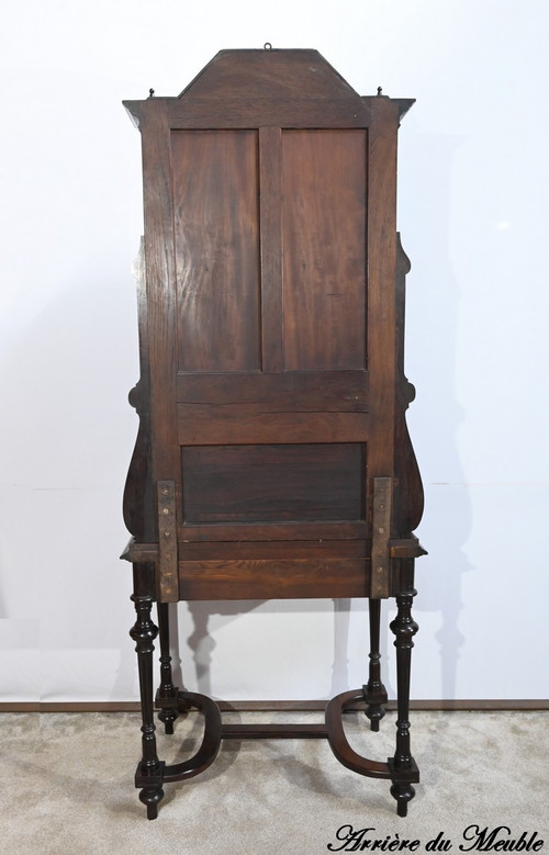 Small Rosewood Vitrine Desk, Napoleon III period - Mid-19th century