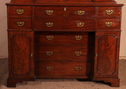 Mahogany Showcase Cabinet Or Library From The 18th Century