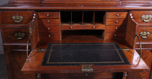 Mahogany Showcase Cabinet Or Library From The 18th Century