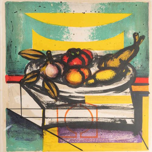 Lithograph of a Still Life Signed Franz Priking (1929-1979)