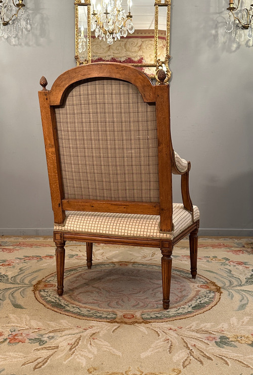 Large Fauteuil d'Epoque Louis XVI Vers 1780 