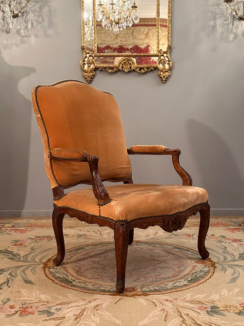 Regency Period Walnut Armchair Circa 1720