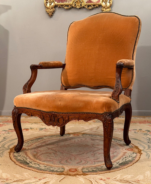 Regency Period Walnut Armchair Circa 1720