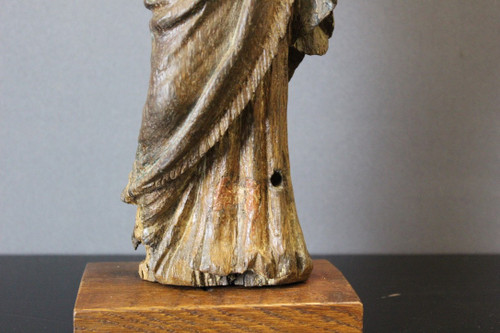 Skulptur der Heiligen Katharina von Alexandria aus Eiche XVIII