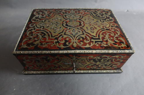 Coffret En Marqueterie Style Boulle signé Alphonse Giroux