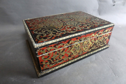 Coffret En Marqueterie Style Boulle signé Alphonse Giroux