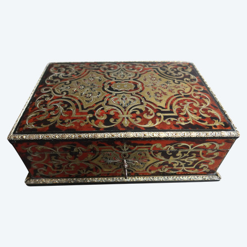 Coffret En Marqueterie Style Boulle signé Alphonse Giroux