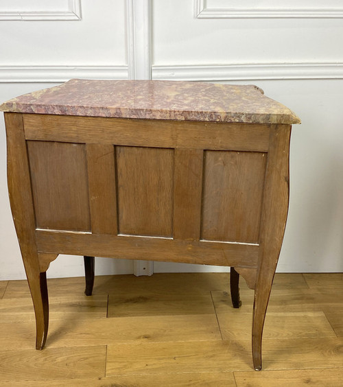 CURVED COROMANDEL LACQUER CHEST DECORATED WITH GILT BRONZE LOUIS XV STYLE