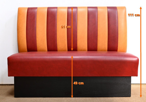 Pair of Faux Leather Bistro Benches – 1970