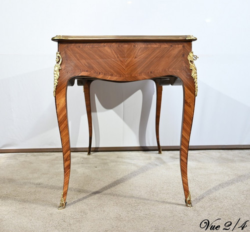 Middle Desk in Precious Wood, Louis XV style – Early 20th century