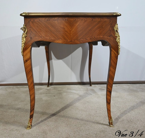 Middle Desk in Precious Wood, Louis XV style – Early 20th century