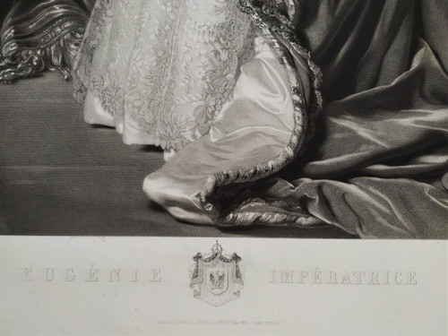 Gravures d'Après Winterhalter Napoléon III Et  l'Impératrice Eugénie