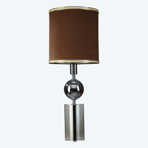 Chrome Plated Metal Lamp in Charles House Style