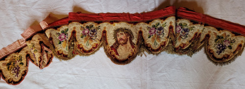 Tapestry altar front, 19th century period