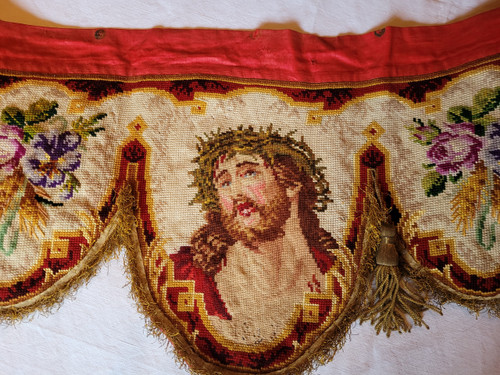 Tapestry altar front, 19th century period