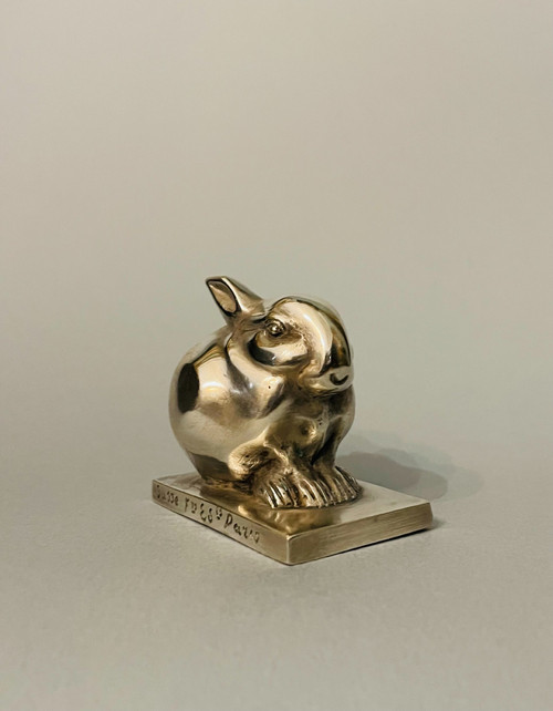 ArtDeco Bronze „Bijou Rabbit“ Édouard-Marcel SANDOZ (Susse Frères)