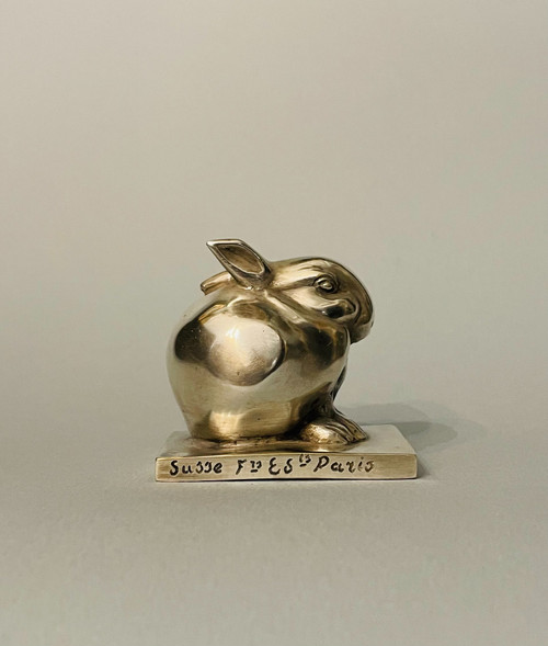 ArtDeco Bronze „Bijou Rabbit“ Édouard-Marcel SANDOZ (Susse Frères)