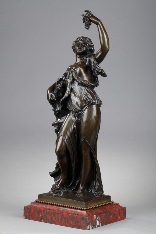 Statue en bronze "Bacchante", époque XIXe siècle