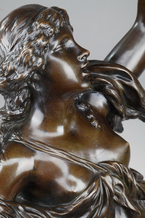 19th Century Bronze Statue "Bacchante"