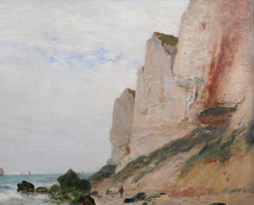 Charles Emile CANET 1865-? Cape Gris-Nez (Pas-de-Calais), painting, marine