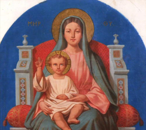 Alexandre DEBELLE 1805-1897 Virgin and Child, project for the Blanchet chapel (Isère), 1847