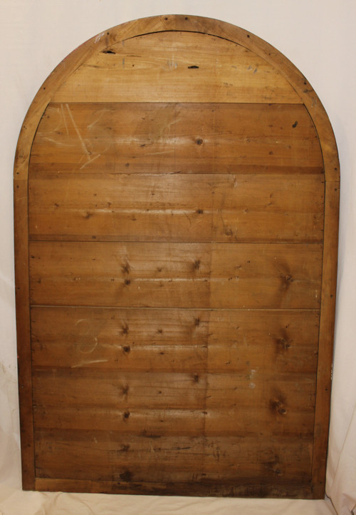 Grande specchio rotondo Bistro, legno modellato 105 x 160 cm