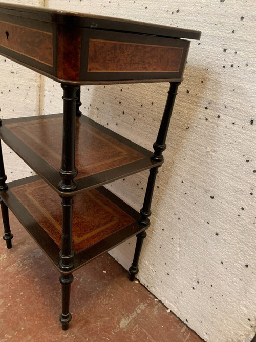 Napoleon III three-leaf sellette / Console