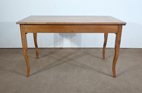 Farm table in blond cherry wood, Louis XV style - 2nd half of the 19th century