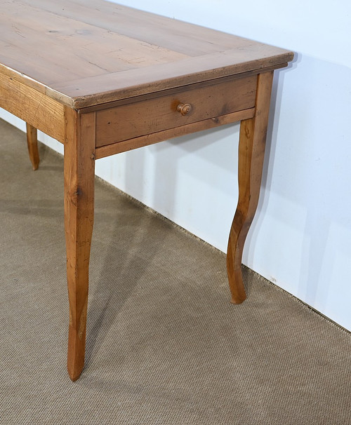 Farm table in blond cherry wood, Louis XV style - 2nd half of the 19th century