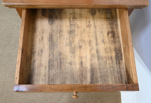 Farm table in blond cherry wood, Louis XV style - 2nd half of the 19th century