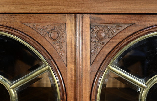 Property Bookcase in Solid Mahogany - late 19th century