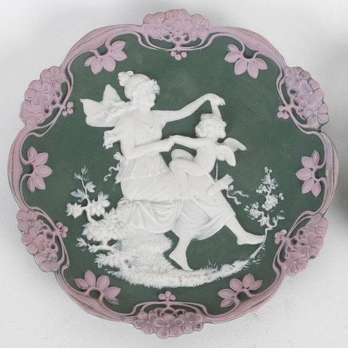 Coppia di placche in porcellana Wedgwood della fine del XIX secolo