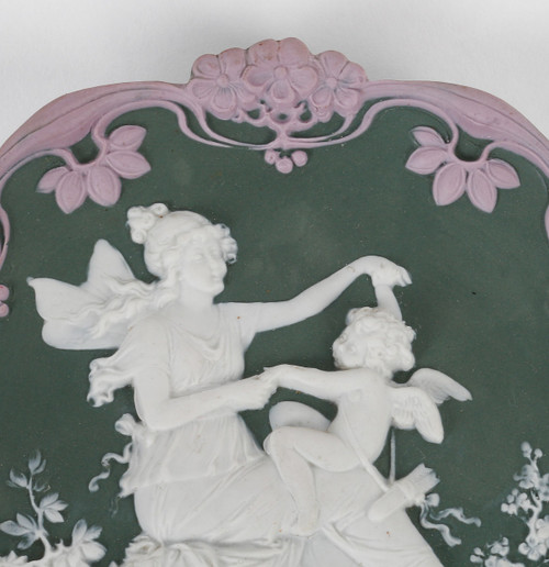 Coppia di placche in porcellana Wedgwood della fine del XIX secolo