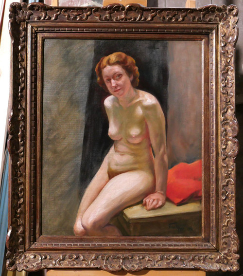 Leonide FRECHKOP 1897-1982 Nackte Frau, Gemälde, 1935