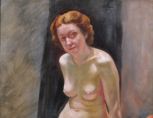 Leonide FRECHKOP 1897-1982 Nackte Frau, Gemälde, 1935