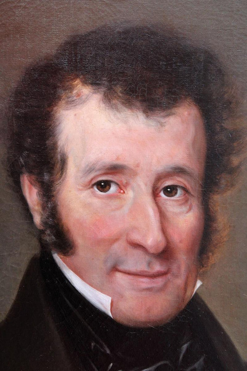 Elisa DAVID, 19th century, Portrait of a man, 1840, large painting