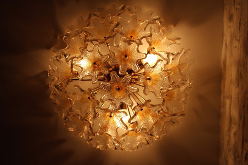 Sputnik 'flowerball' ceiling lamp Paolo Venini Murano