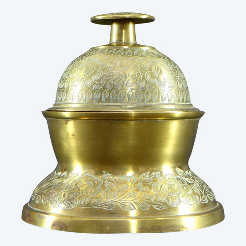 India, 1930s/1950s, Brass And Bronze Temple Bell.