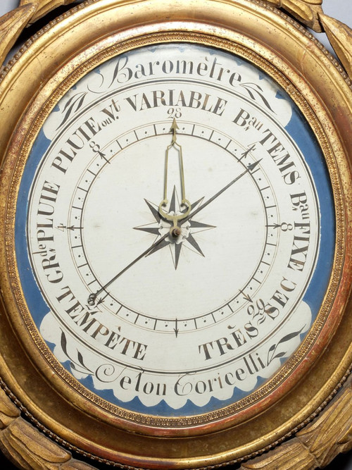 Louis XVI period medallion barometer